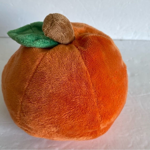 Ty Pluffies Gilbert the Pumpkin Beanie Plush Halloween 2010 Lovey colorful - Picture 10 of 12